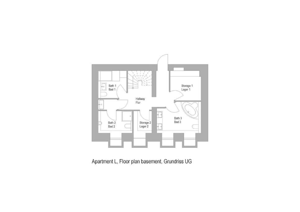 33 L With 8 & 3 Bathrooms Appartement Berlijn